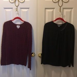 St. John’s Bay sweater with free Blouse. PL